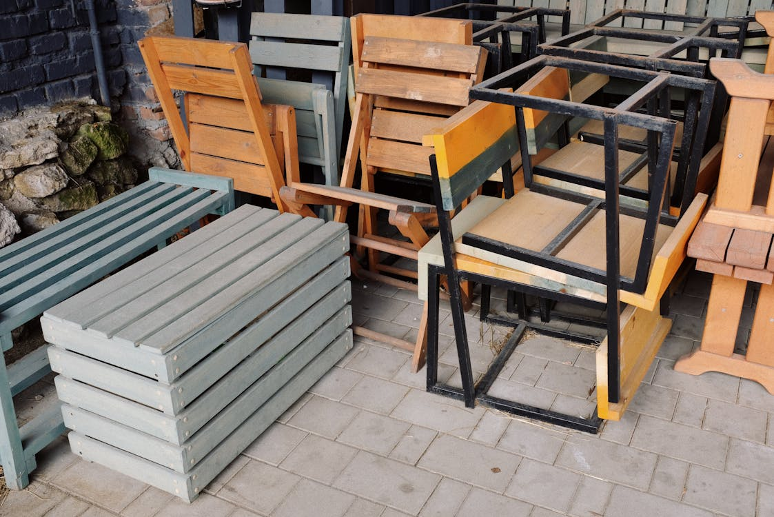 Donated used furniture.