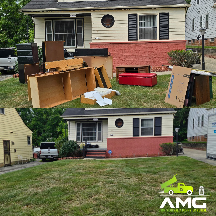 A junk removal service by AMG Junk Removal.