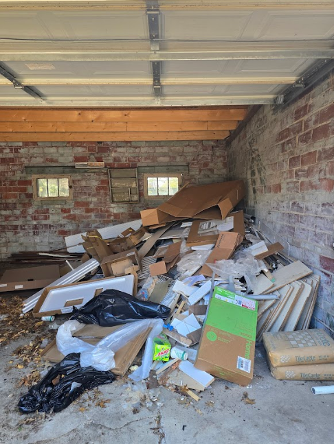 AMG Junk Removal garage cleanout in Lakewood.