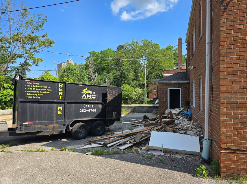 AMG Junk Removal residential dumpster rental in University Heights
